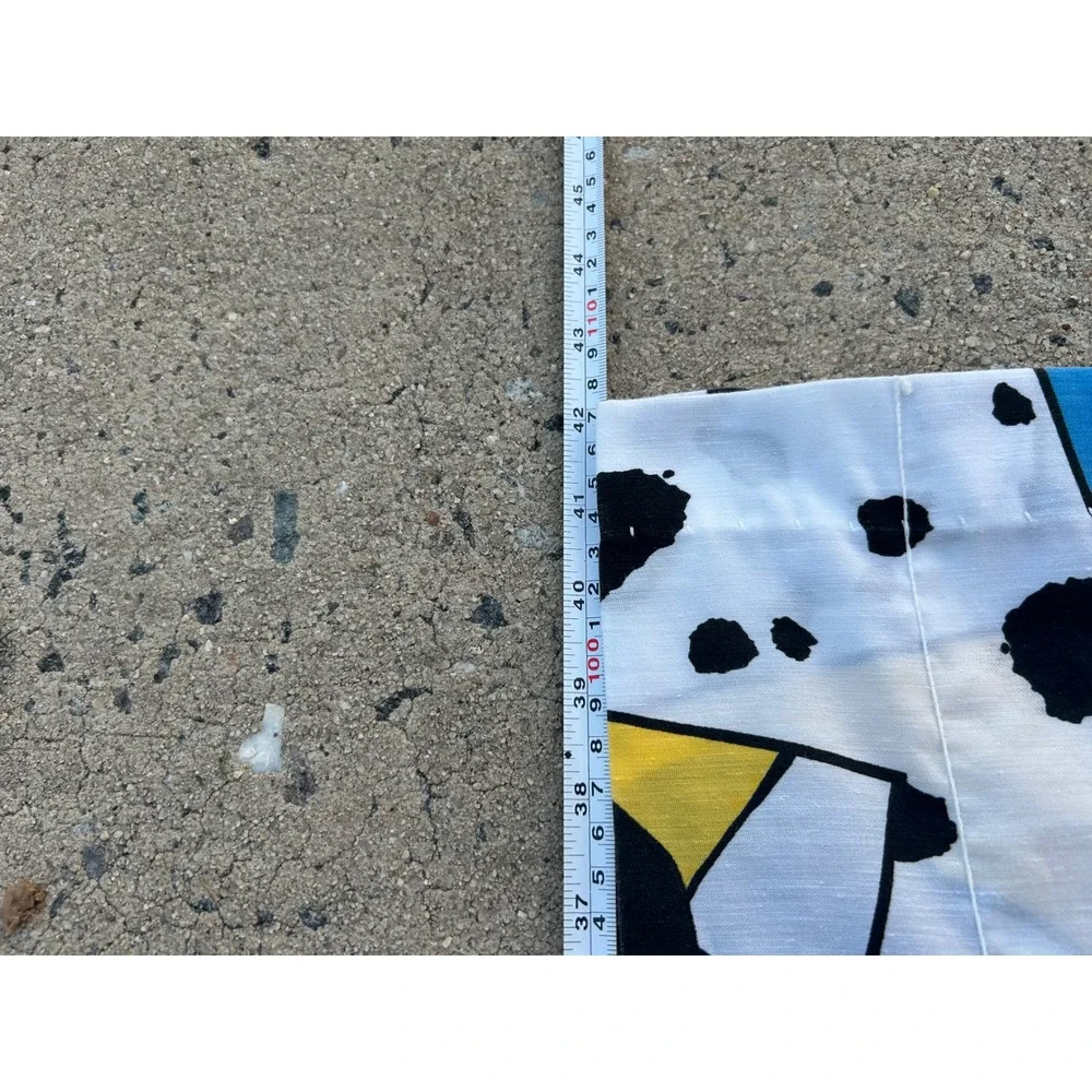 2 Disney 101 Dalmatians Valance (84x17) White Vintage 90s Puppy Print Unisex